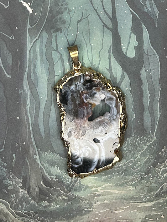 Agate Geode Pendant AG55