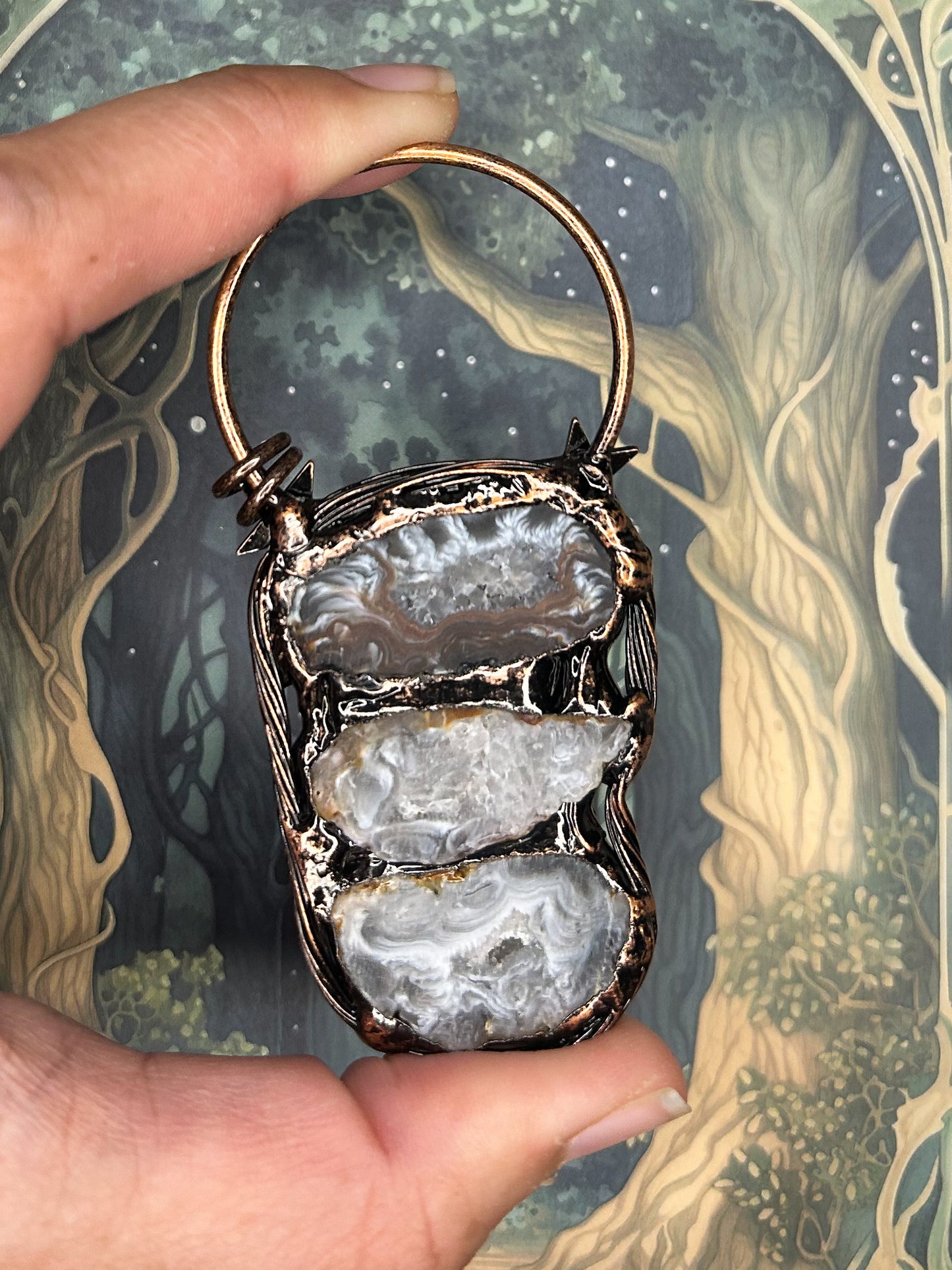 Agate Geode Pendant AG06