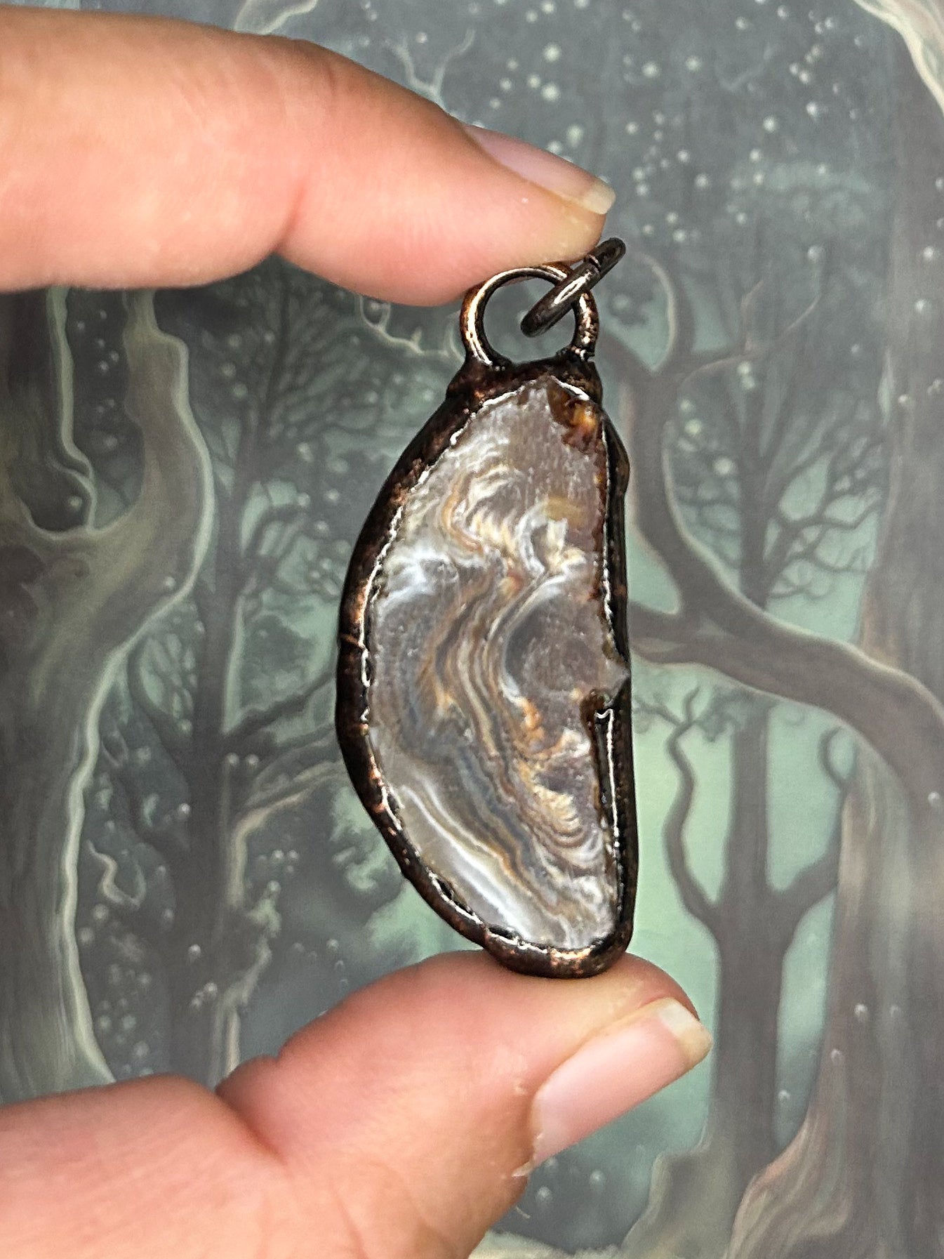 Agate Geode Pendant AG02