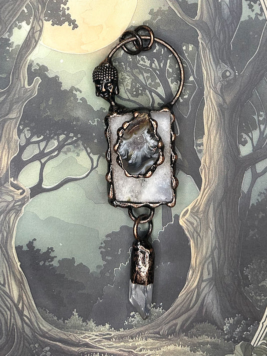 Agate Geode Pendant AG08