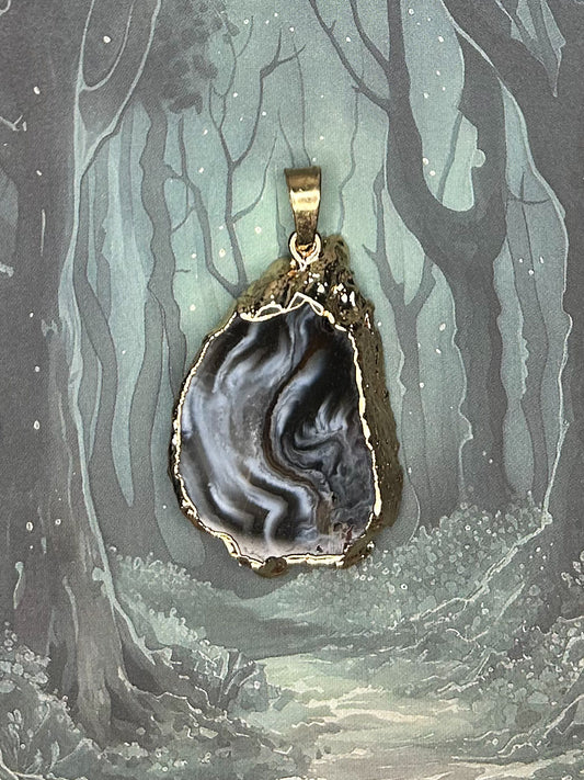 Agate Geode Pendant AG56