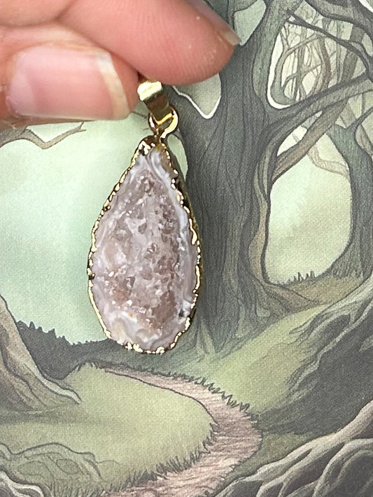Agate Geode Pendant AG52
