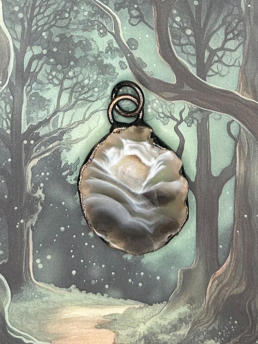 Agate Geode Pendant AG01