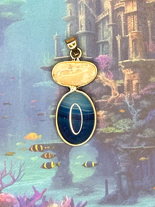Agate Slice Pendant AS68