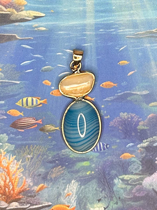 Agate Slice Pendant AS64