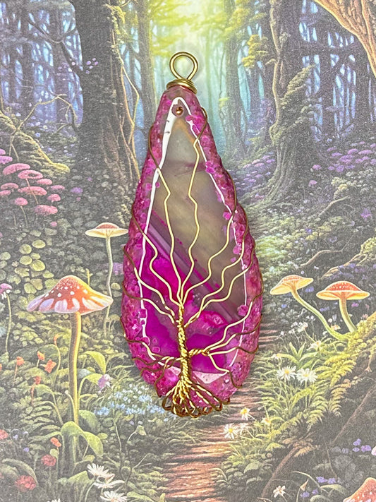 Agate Slice Pendant AS77