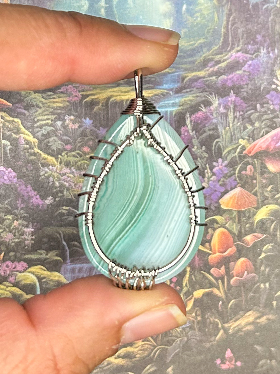 Agate Slice Pendant AS74