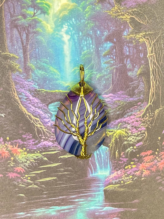Agate Slice Pendant AS76