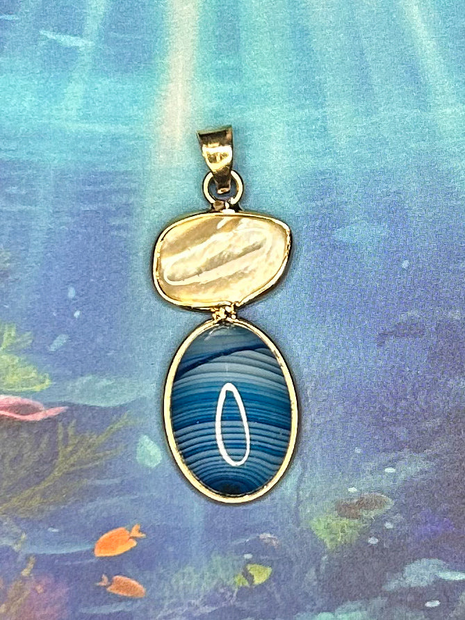 Agate Slice Pendant AS69