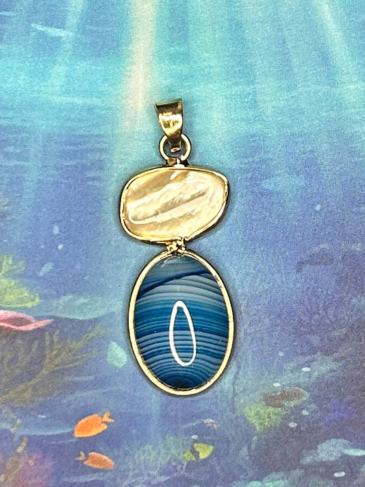 Agate Slice Pendant AS69
