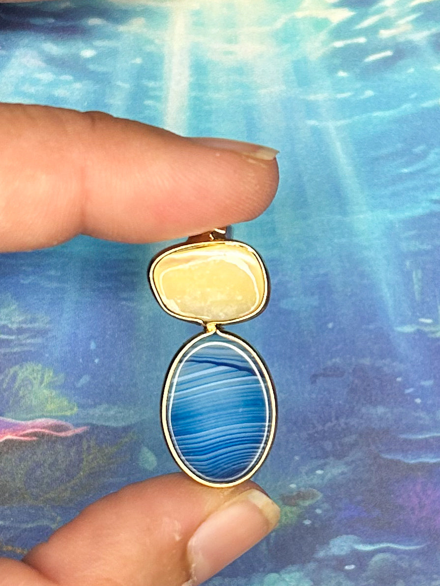 Agate Slice Pendant AS69