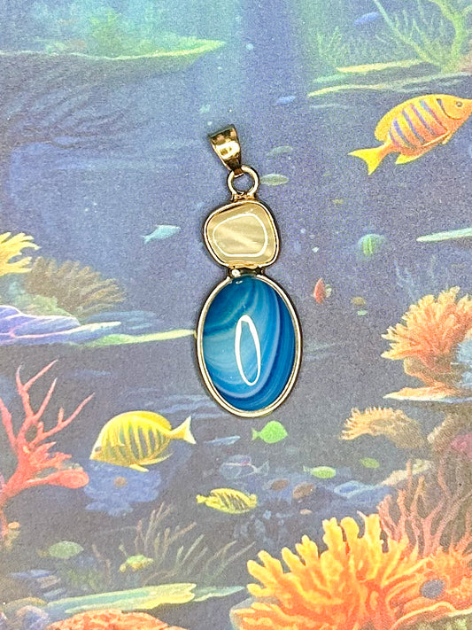 Agate Slice Pendant AS72