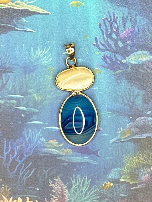 Agate Slice Pendant AS70