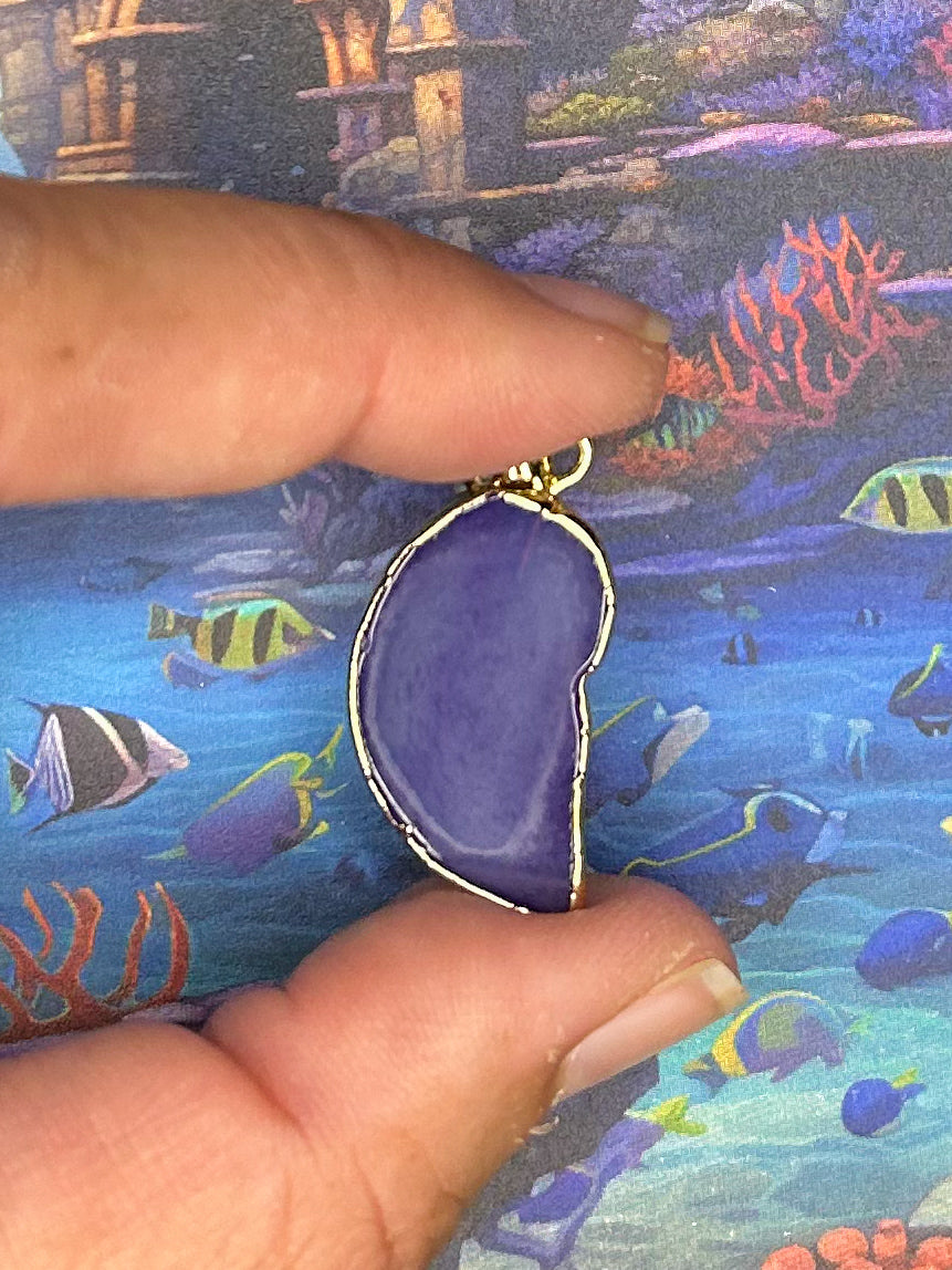 Agate Slice Pendant AS57