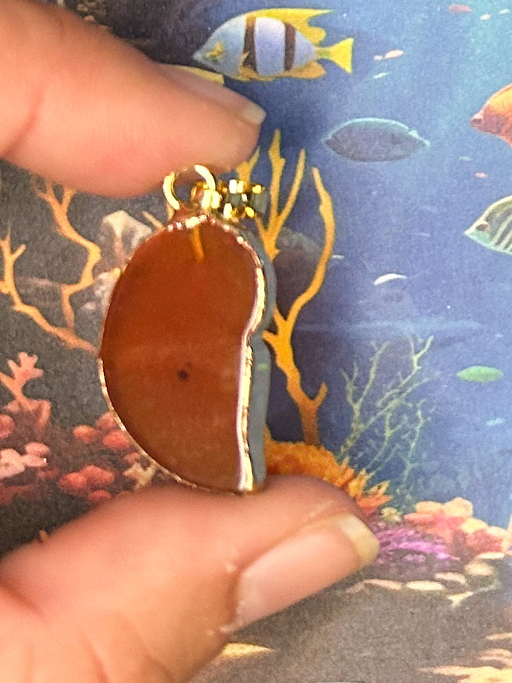 Agate Slice Pendant AS60