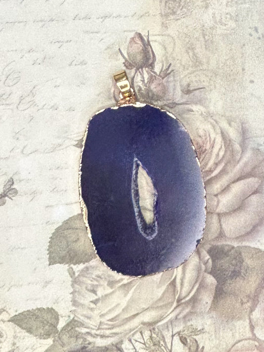 Agate Slice Pendant AS12