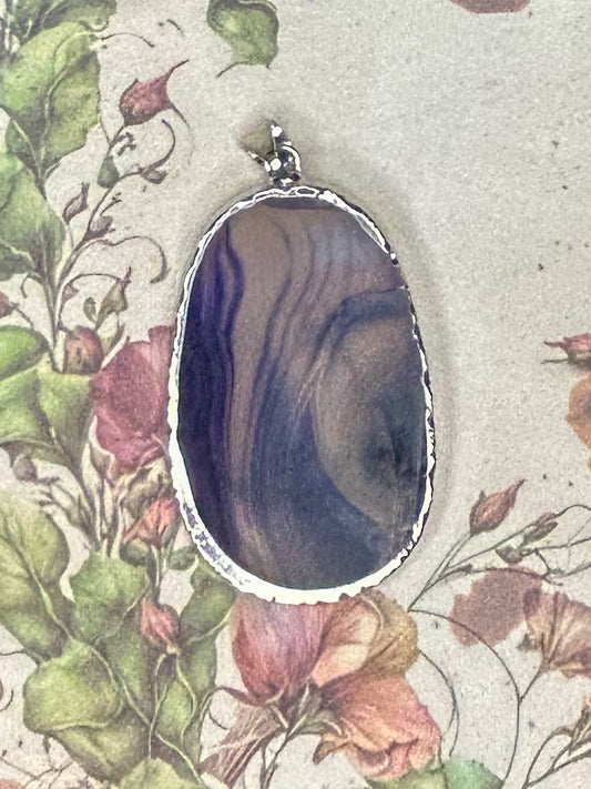 Agate Slice Pendant AS16