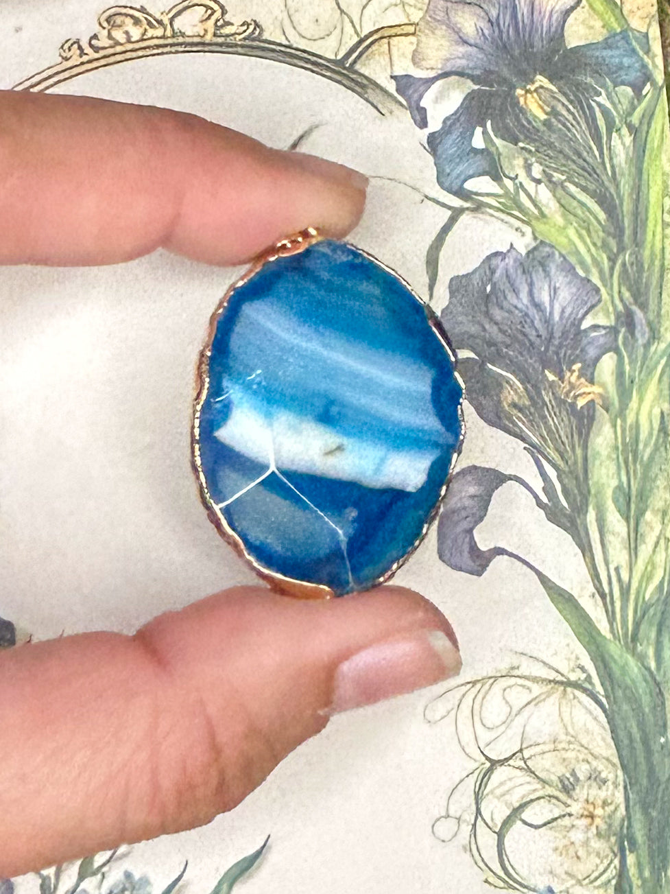 Agate Slice Pendant AS27