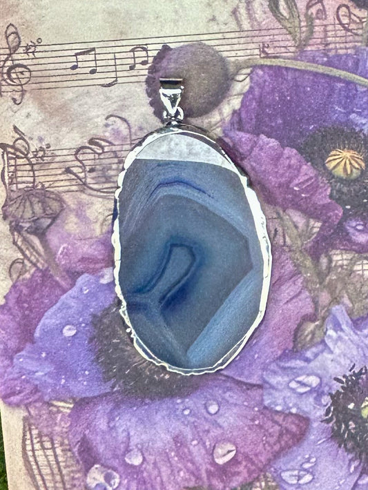 Agate Slice Pendant AS21