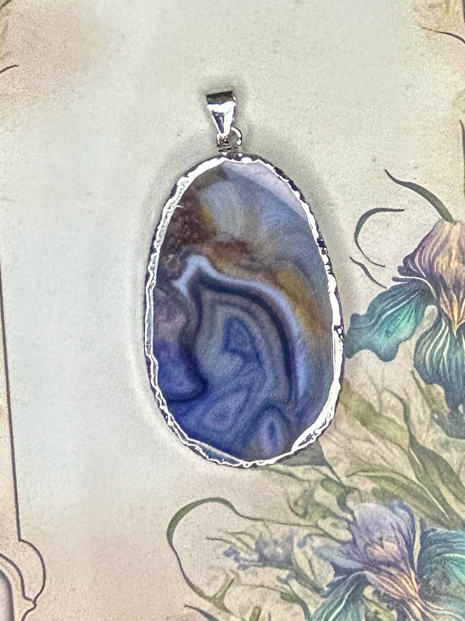 Agate Slice Pendant AS19
