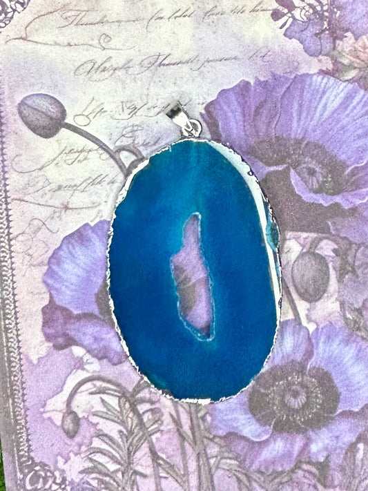 Agate Slice Pendant AS03