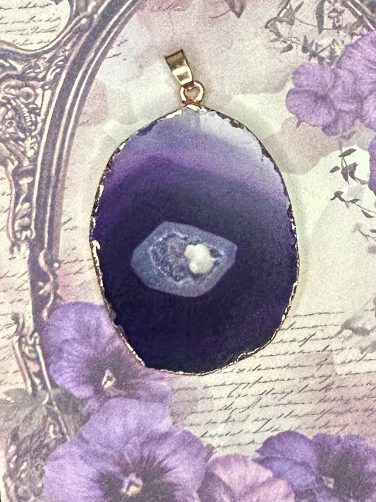 Agate Slice Pendant AS10