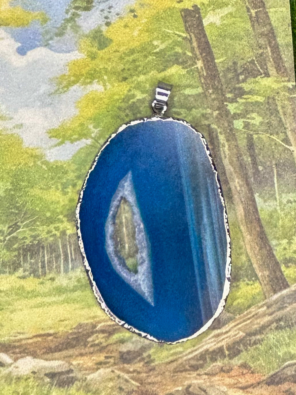 Agate Slice Pendant AS07
