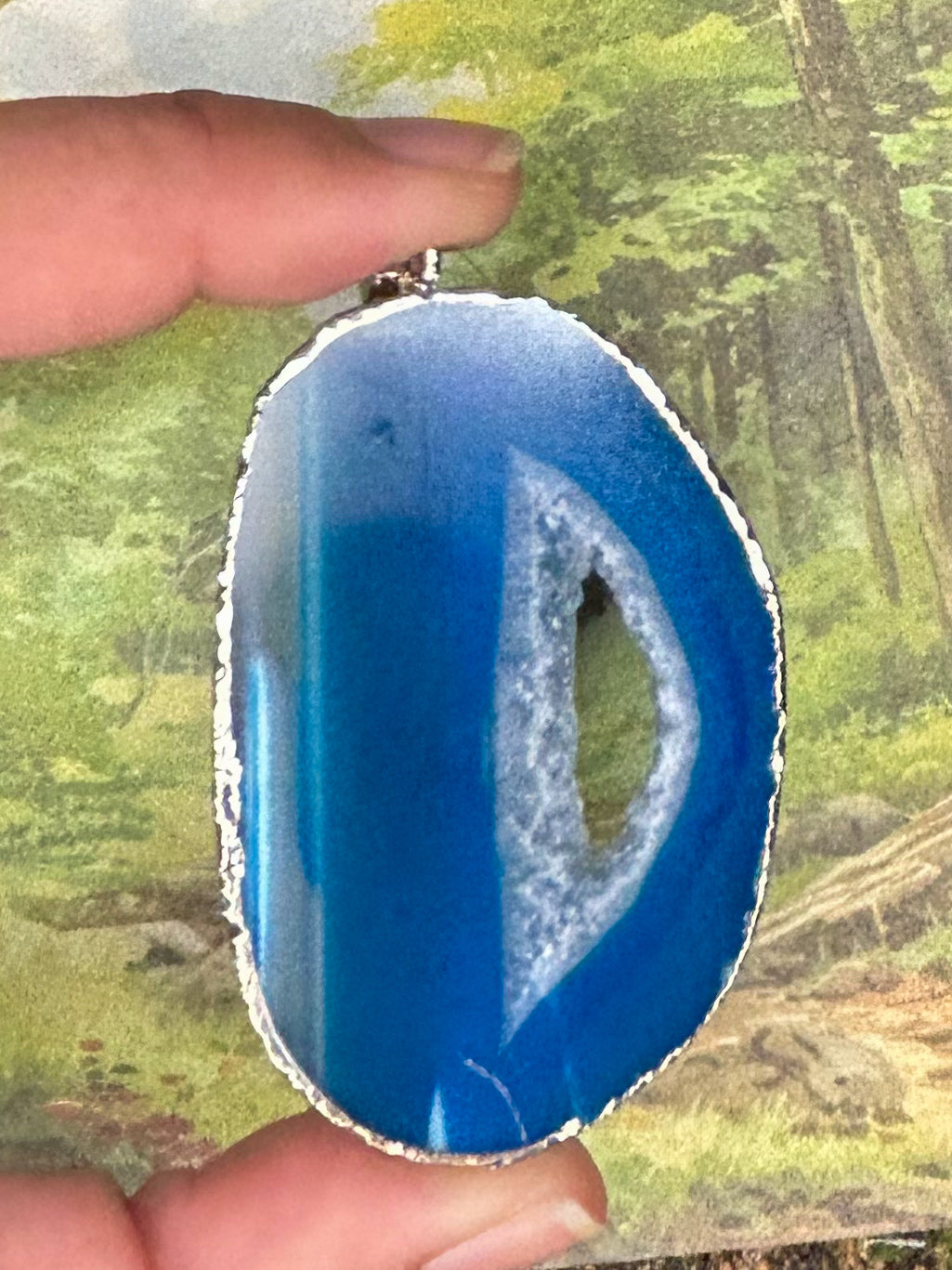 Agate Slice Pendant AS07