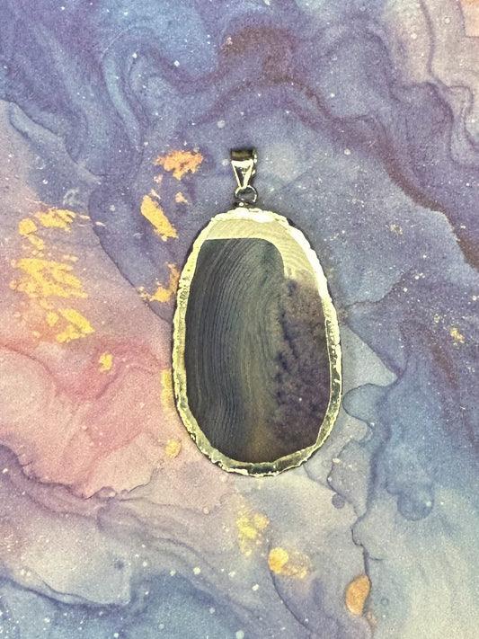 Agate Slice Pendant AS17