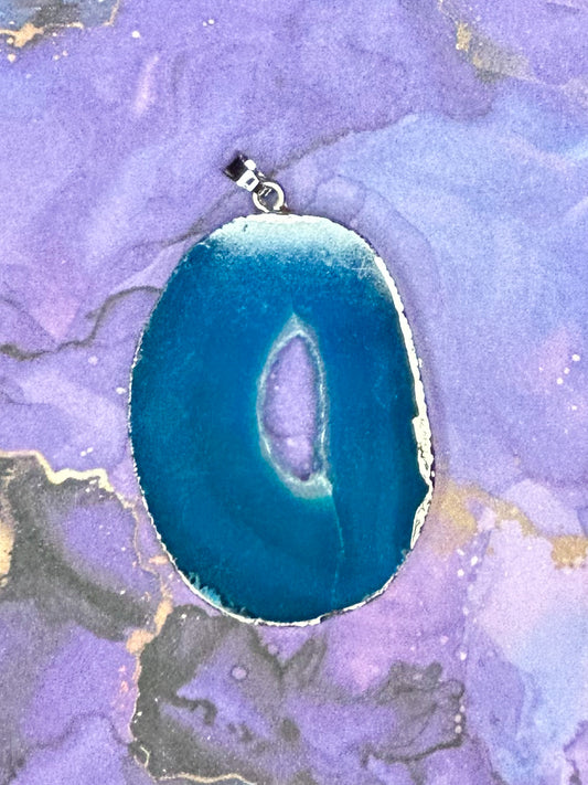 Agate Slice Pendant AS06