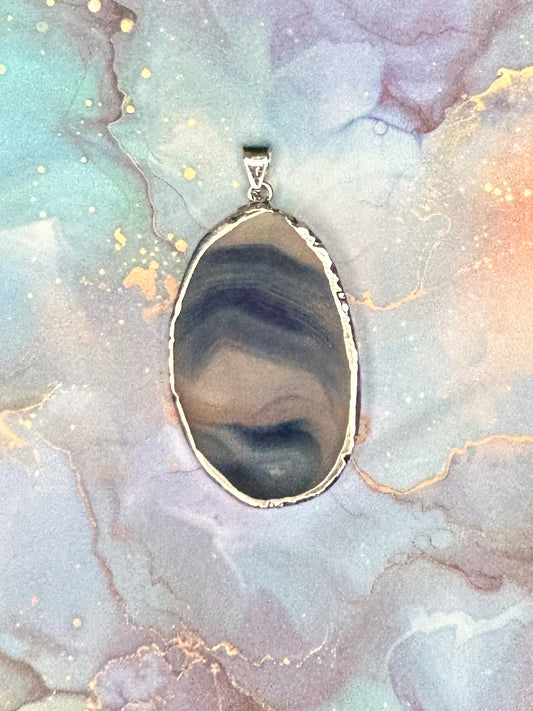 Agate Slice Pendant AS18
