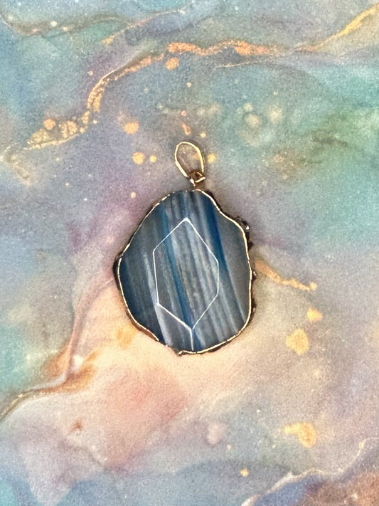 Agate Slice Pendant AS24