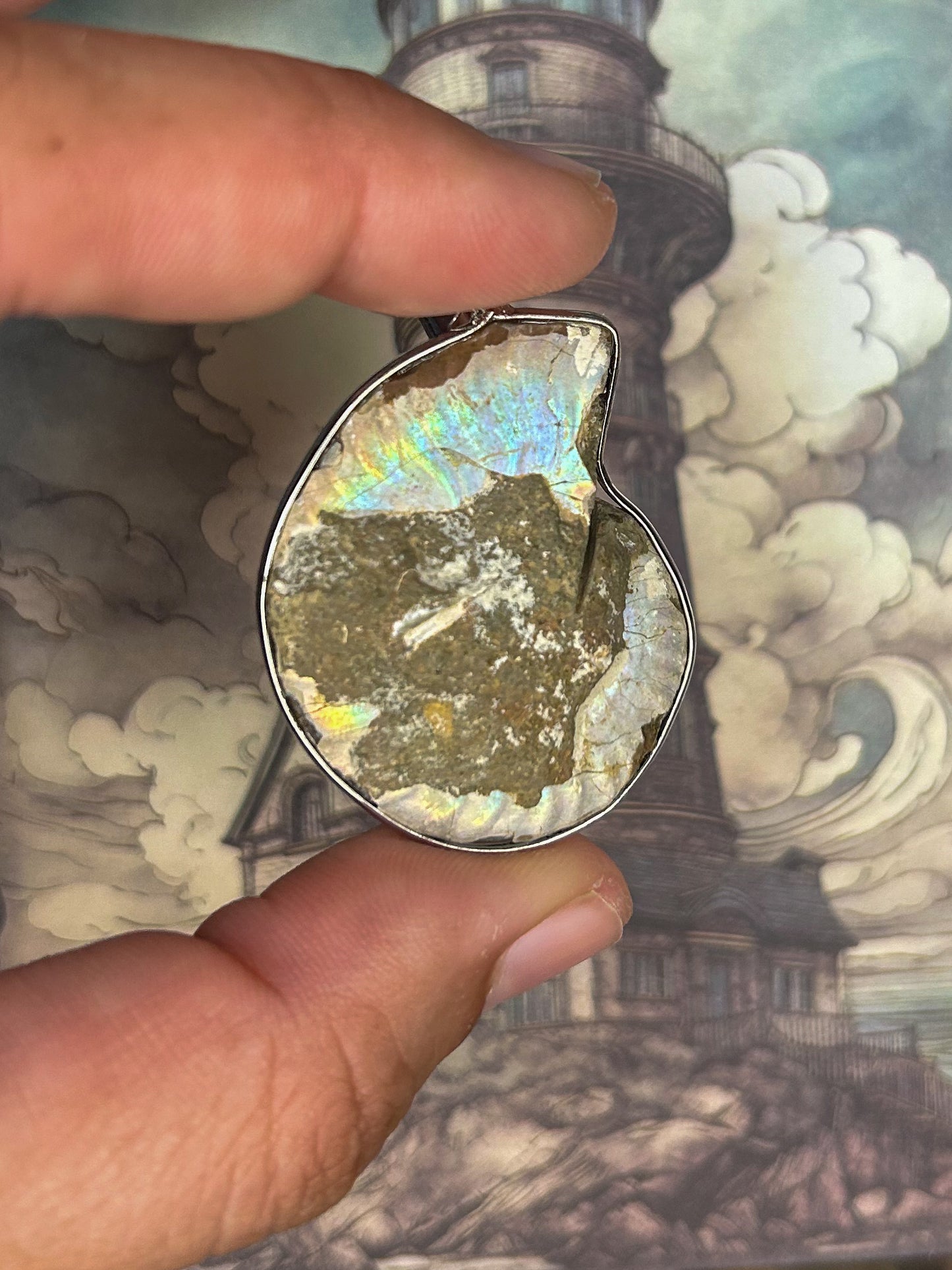 Ammonite Pendant AN09